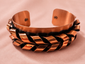 Fantastic Designer Renoir Art Deco Copper Cuff Bracelet