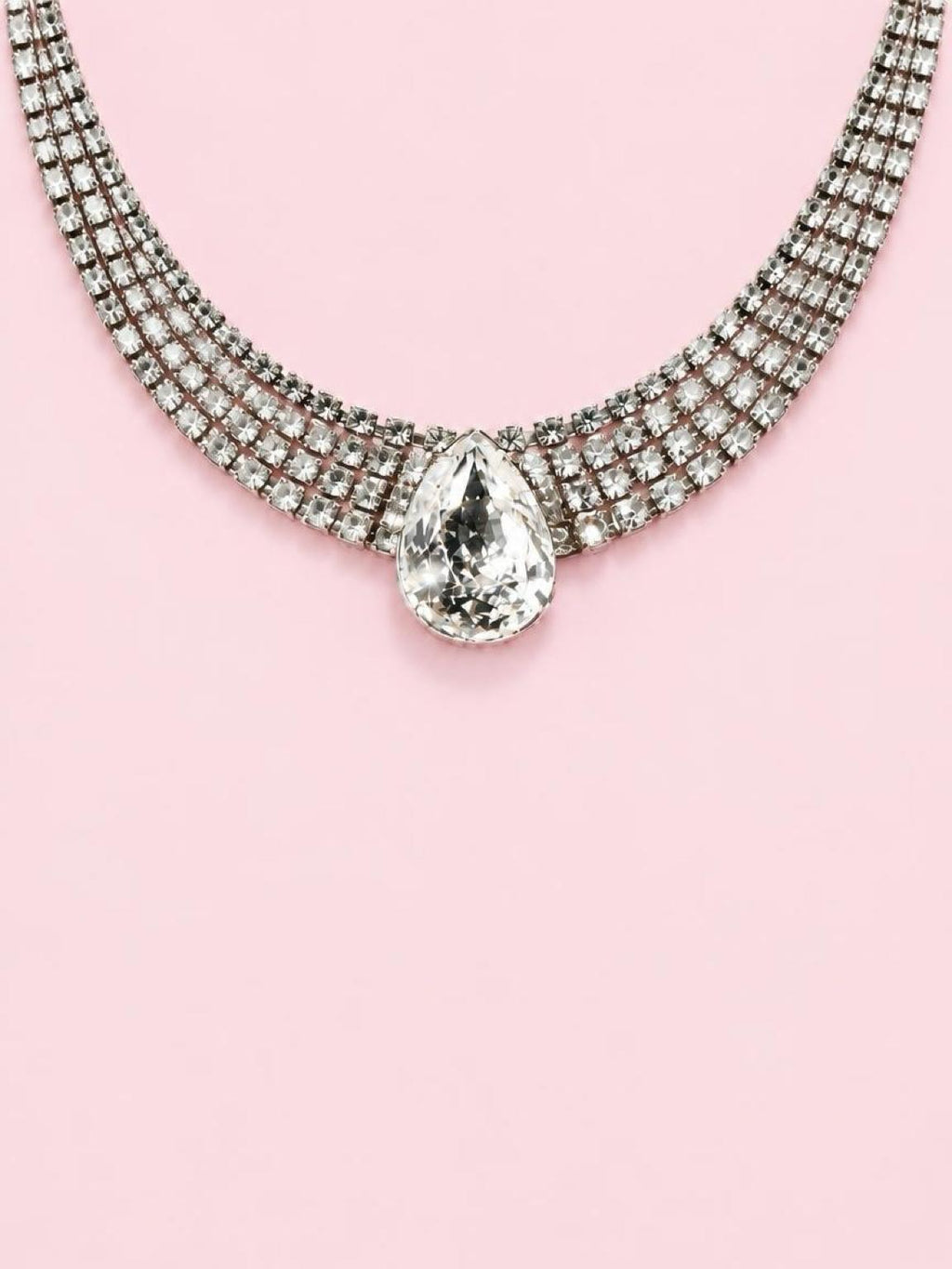 Coruscating Eisenberg Ice Waterfall Crystal Necklace