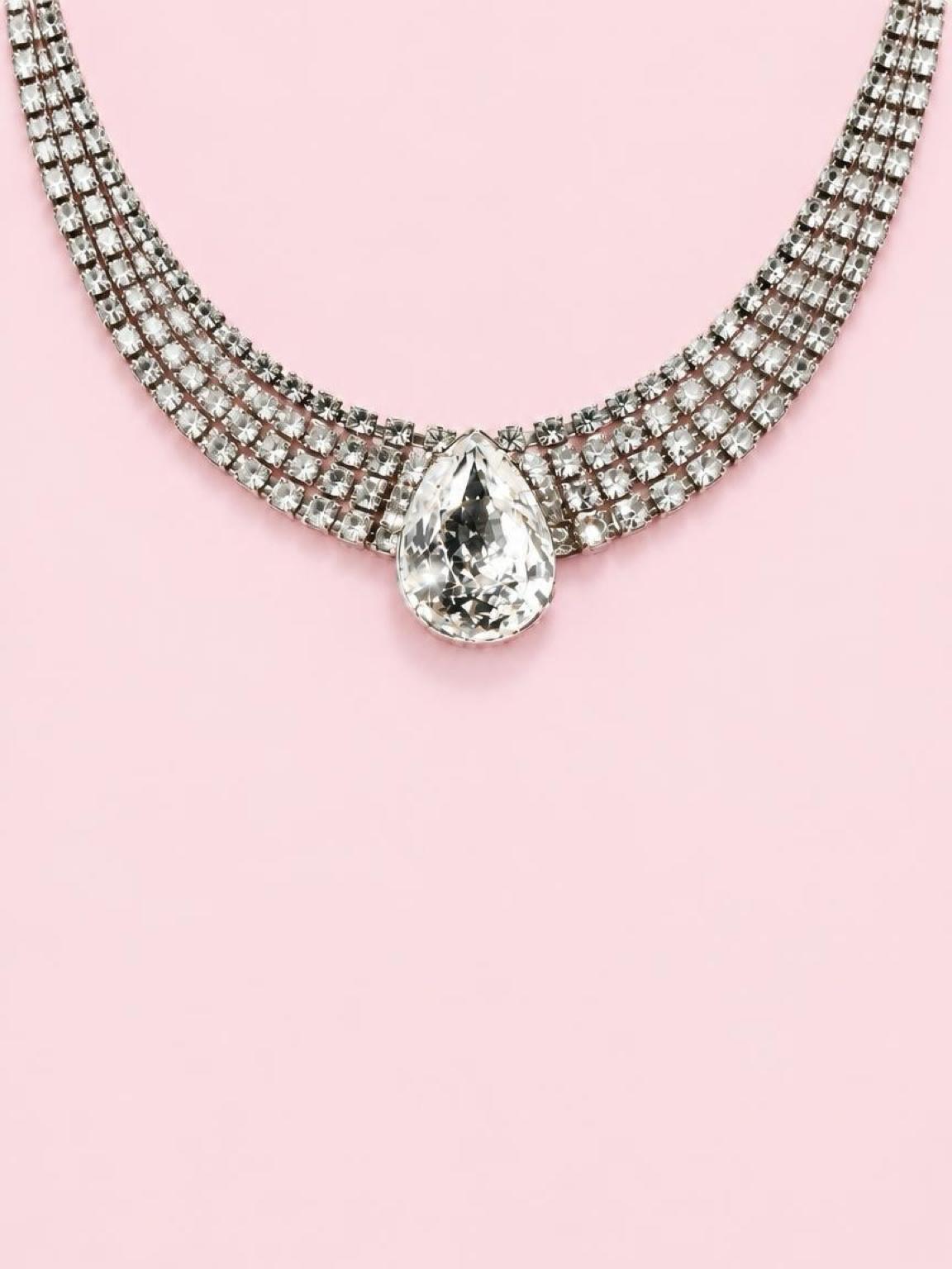 Coruscating Eisenberg Ice Waterfall Crystal Necklace