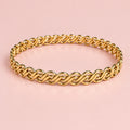 Beautifully Patterned Gold Wash Bangle