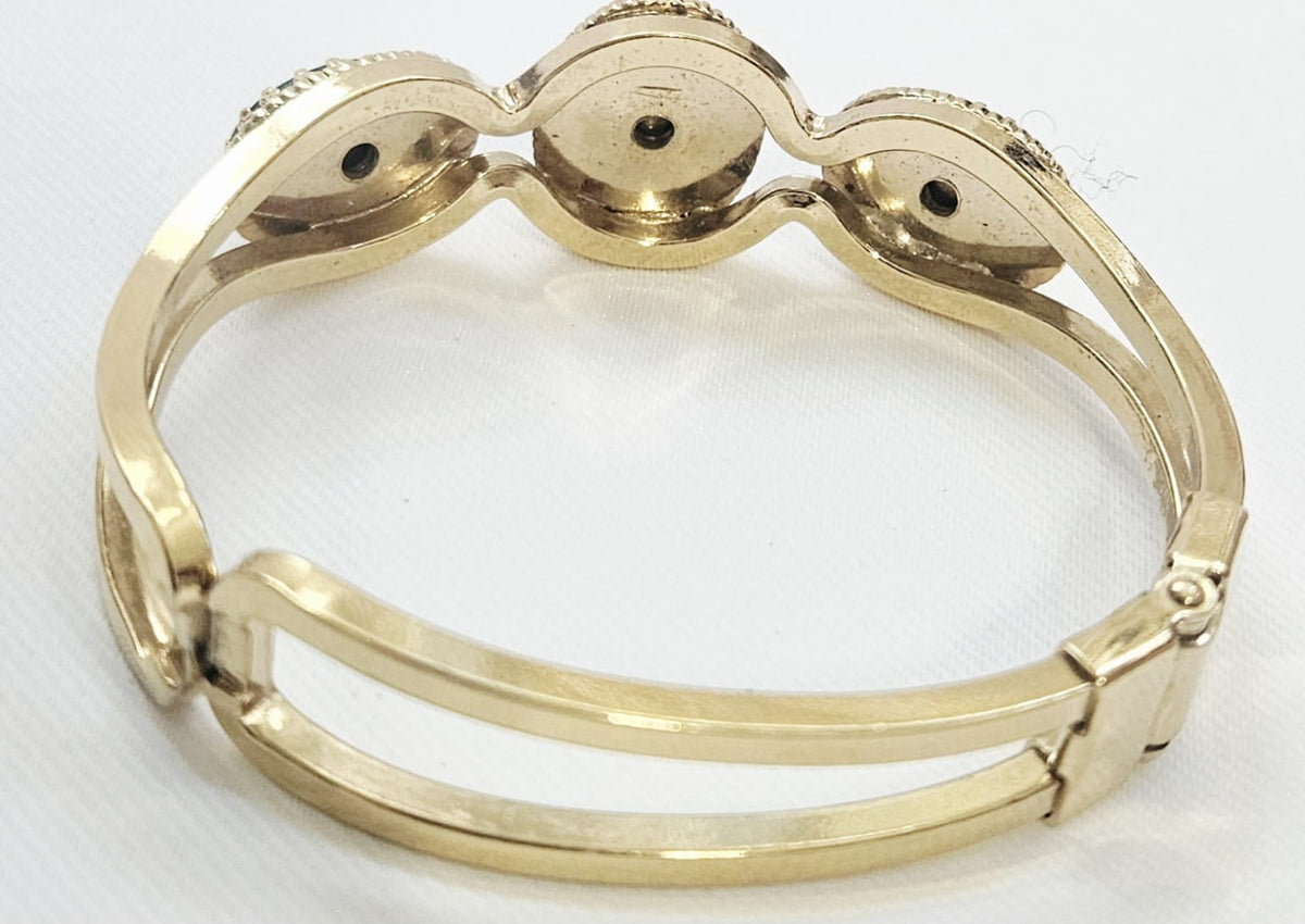 Jade Hinged Bracelet