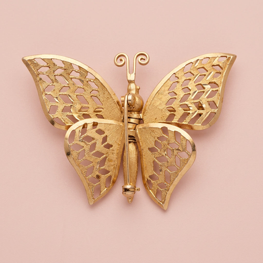 The Soft Alighting: Moving-Articulated Butterfly Brooch