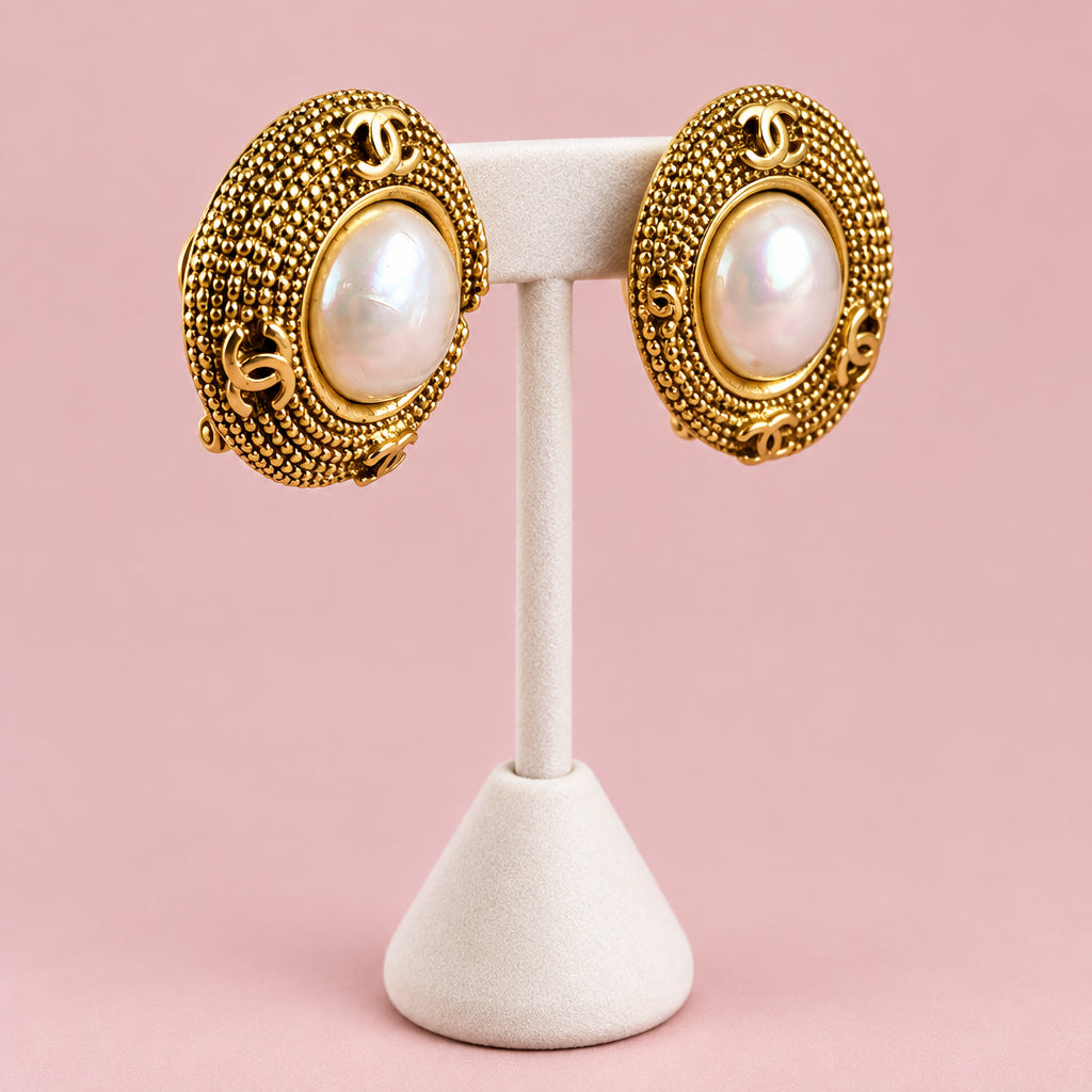 Luxurious Chanel Clip on Earrings