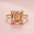 Blush Peachy Glowing Gold Plated Costume Ring
