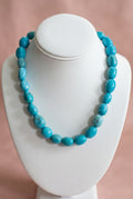 Outstanding luxury, Genuine, sleeping beauty-Robin’s egg blue turquoise choker-necklace