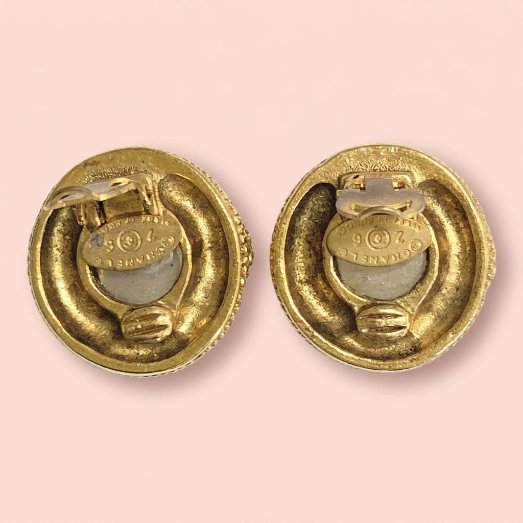 Luxurious Chanel Clip on Earrings