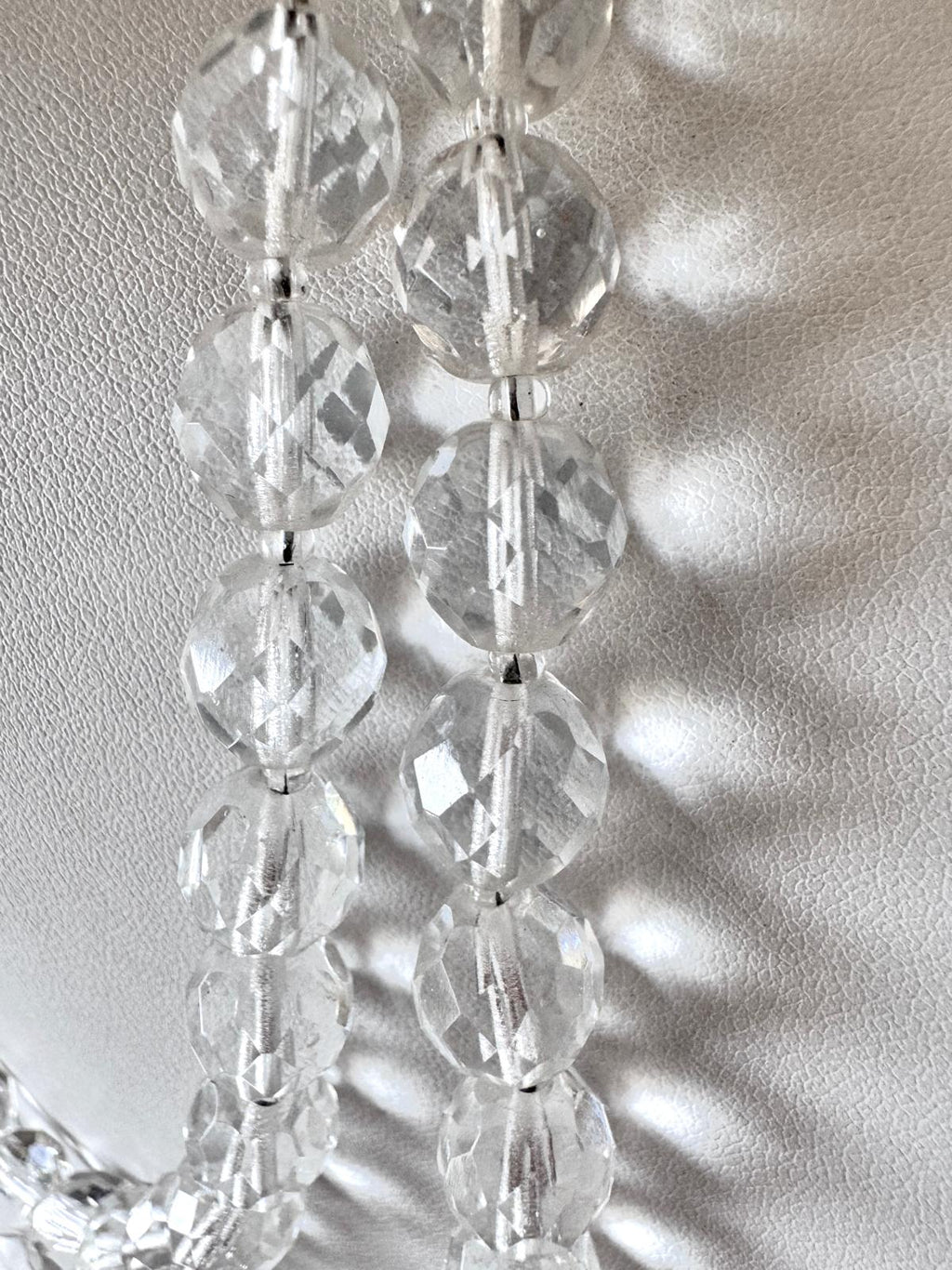 Hallmarked Miriam Haskell - Provenance Rich And Striking, Beautiful Rock Crystal Opera Length Necklace