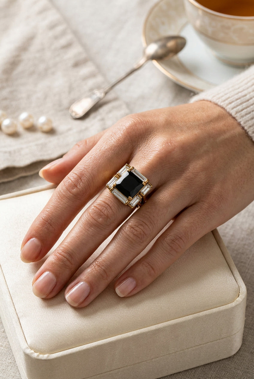 Spellbinding Sterling Mesmerizing Cocktail Ring