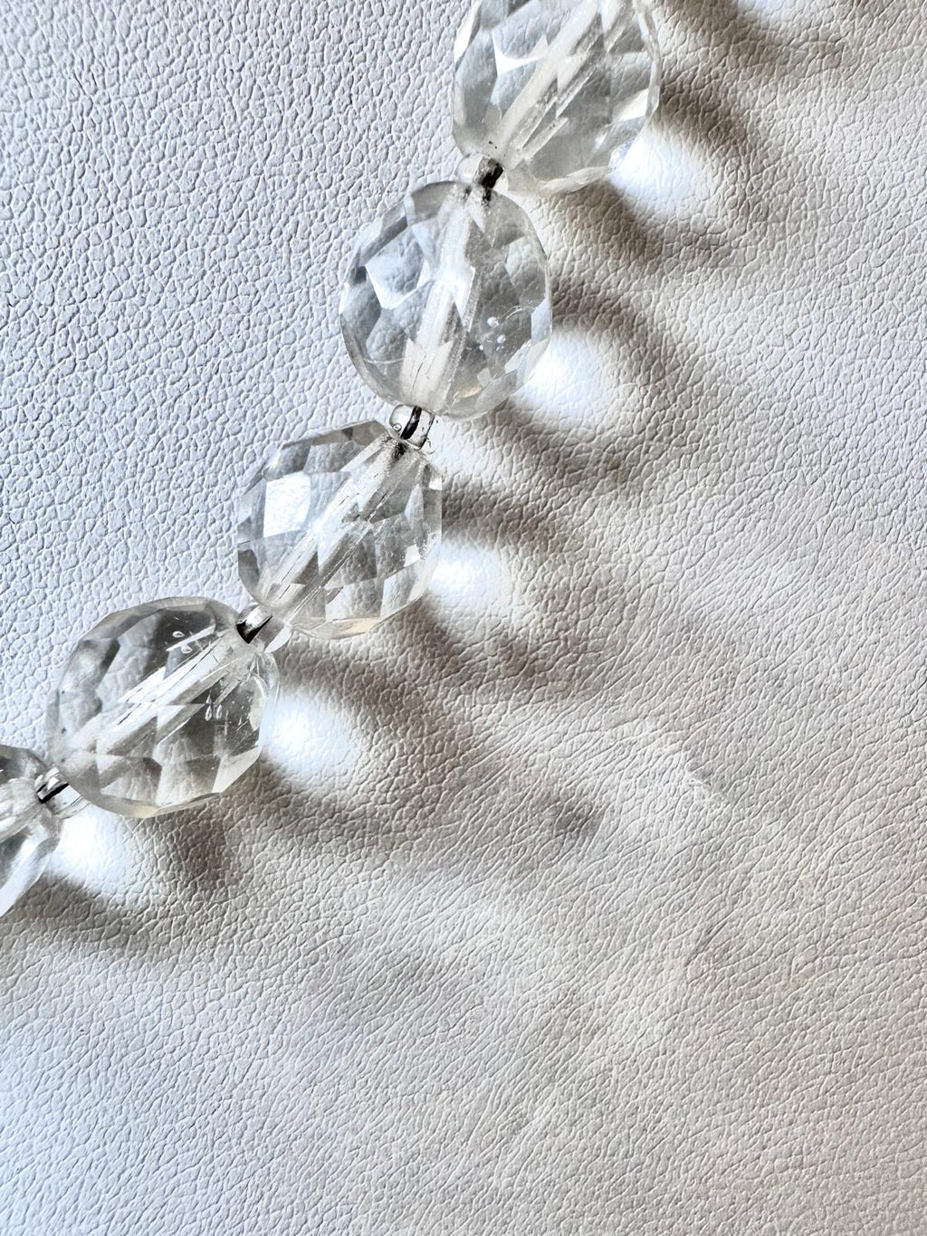 Hallmarked Miriam Haskell - Provenance Rich And Striking, Beautiful Rock Crystal Opera Length Necklace