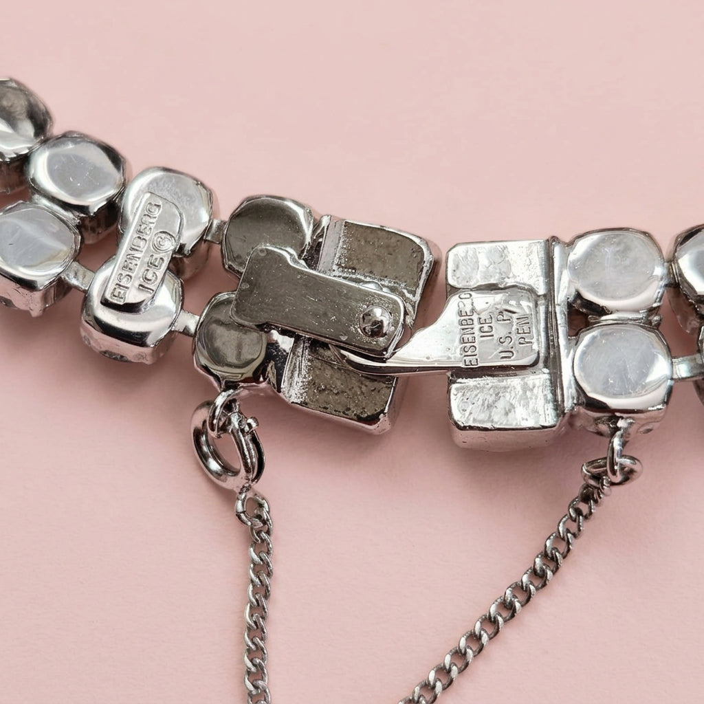 Dazzling 1950's Glamour Years - HallMarked Eisenberg Ice Bracelet