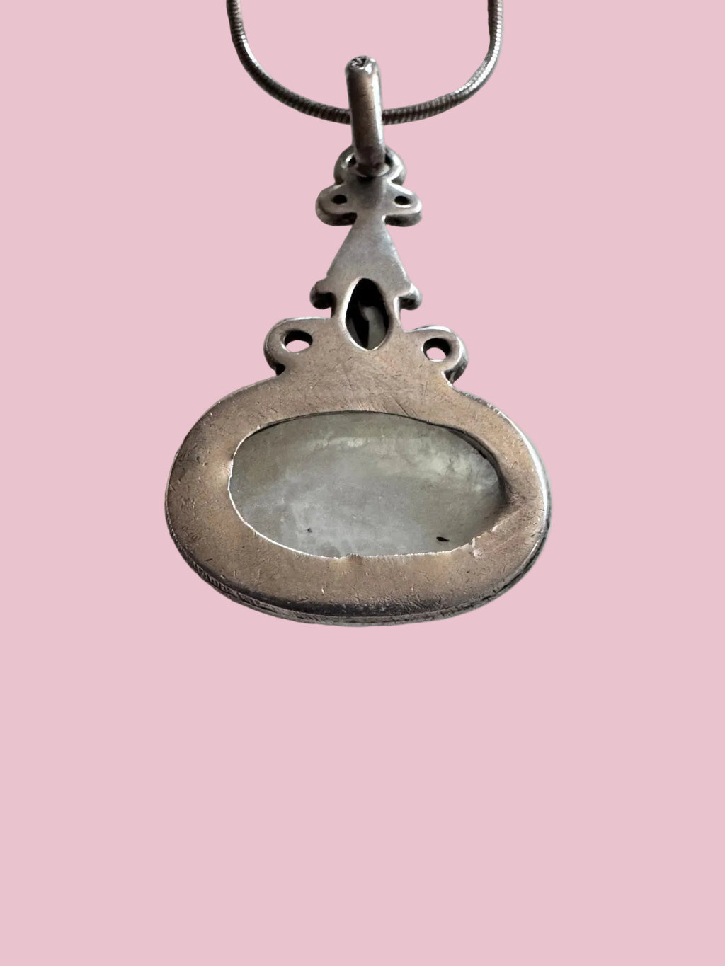 Celestial Whisper Sterling And Moonstone Drop Necklace