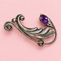 Amazing Stylized Sterling Brooch: Art Deco to Mid-Century Moderinst