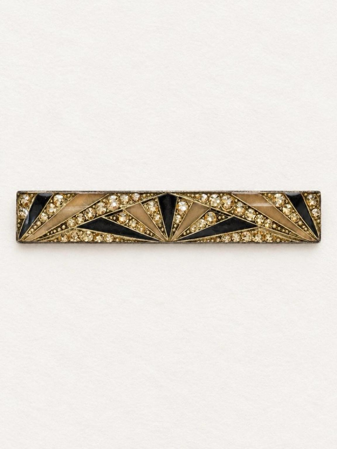 Designer Pierre Bex - Fabulous Art Deco Bar Brooch