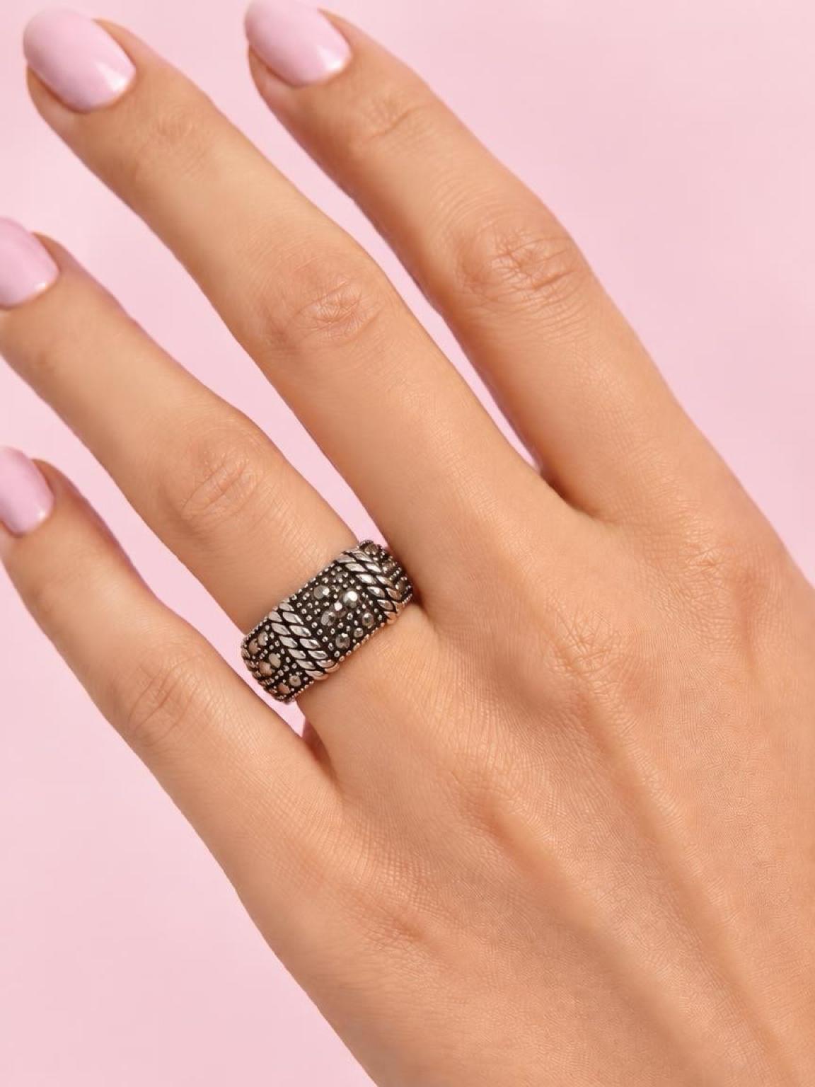 Significant Marcasite 1920's Ring