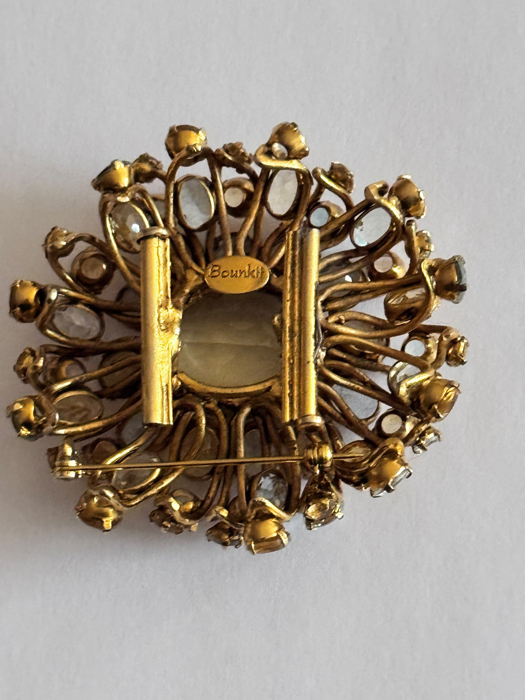 Very Regal Genuine Gemstone Bounkit Brooch