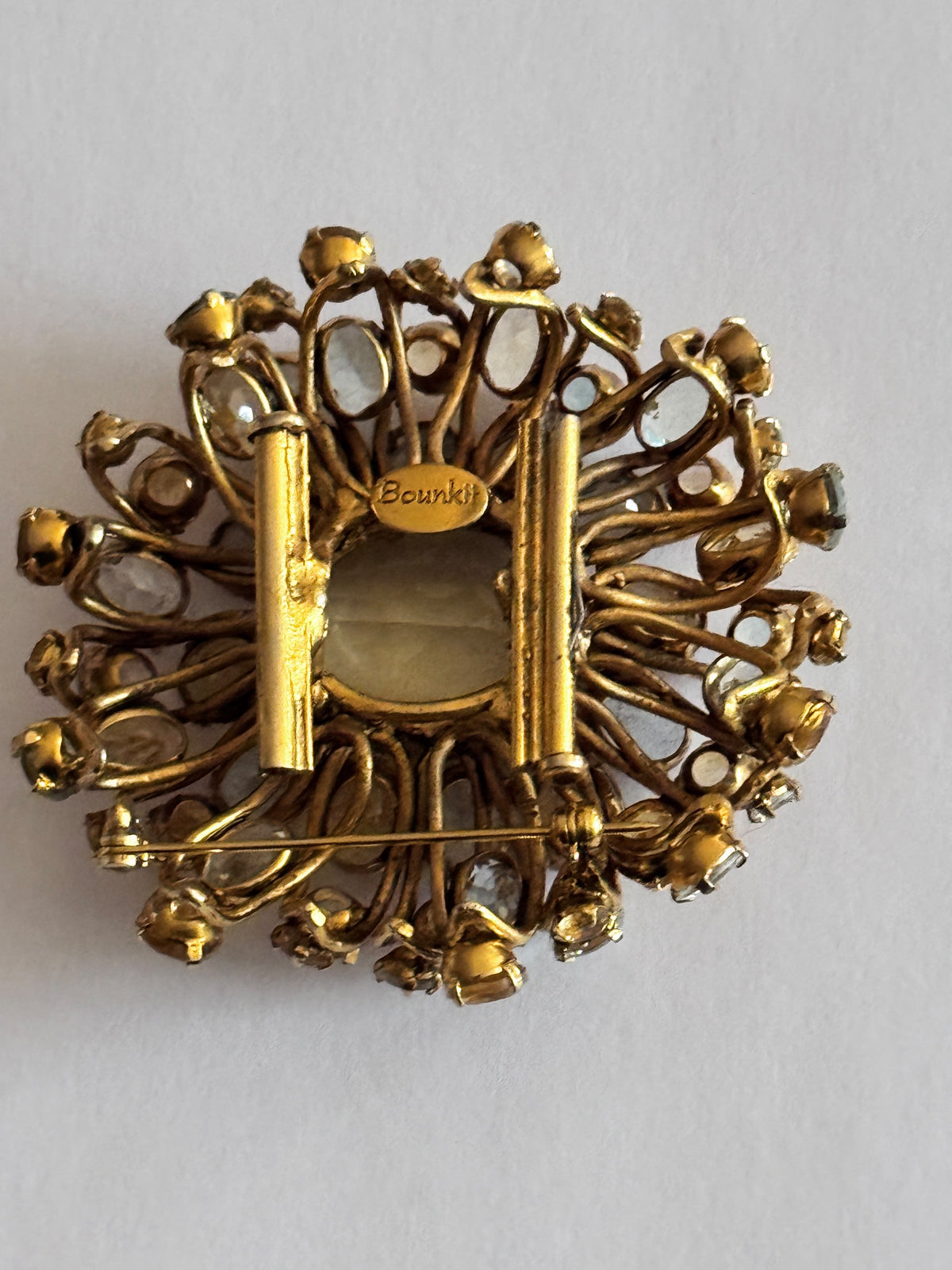 Very Regal Genuine Gemstone Bounkit Brooch