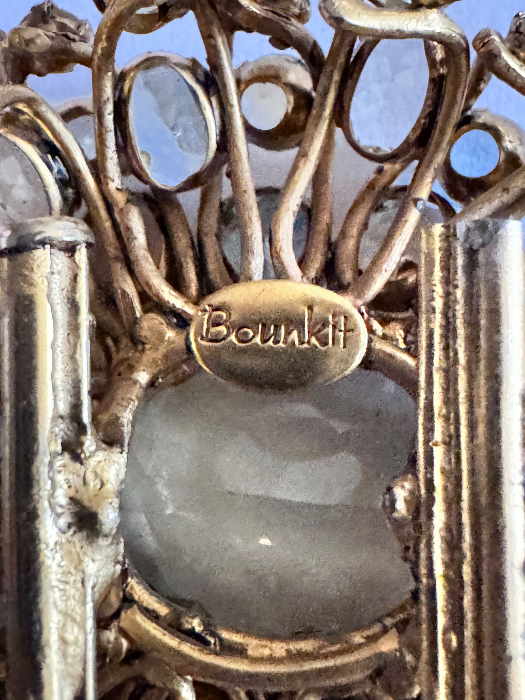 Very Regal Genuine Gemstone Bounkit Brooch