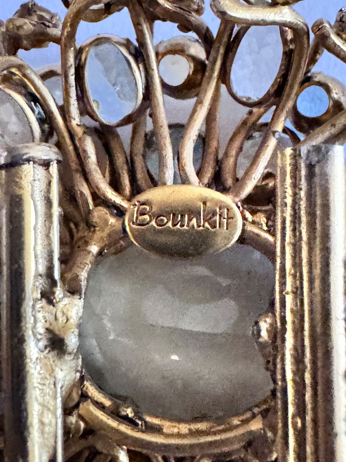 Very Regal Genuine Gemstone Bounkit Brooch