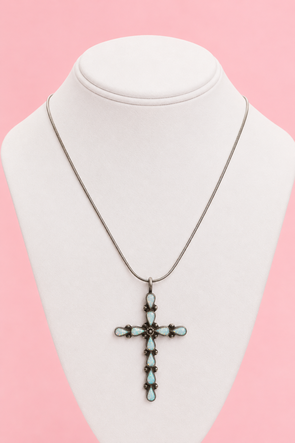 925 Cross Zuni Native American Necklace