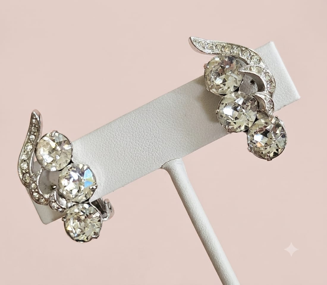 Signed Eisenberg clip-on Earrings