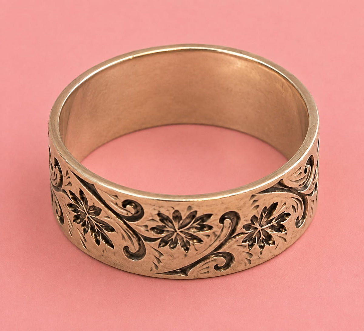Victorian Rose Gold Band-Style Ring