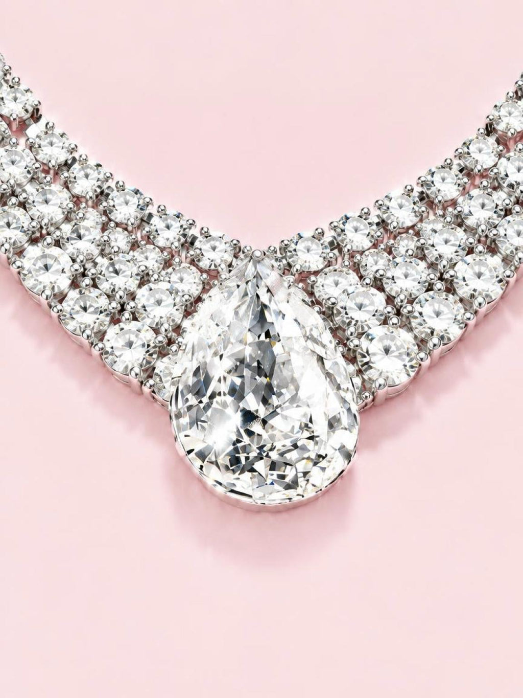 Coruscating Eisenberg Ice Waterfall Crystal Necklace