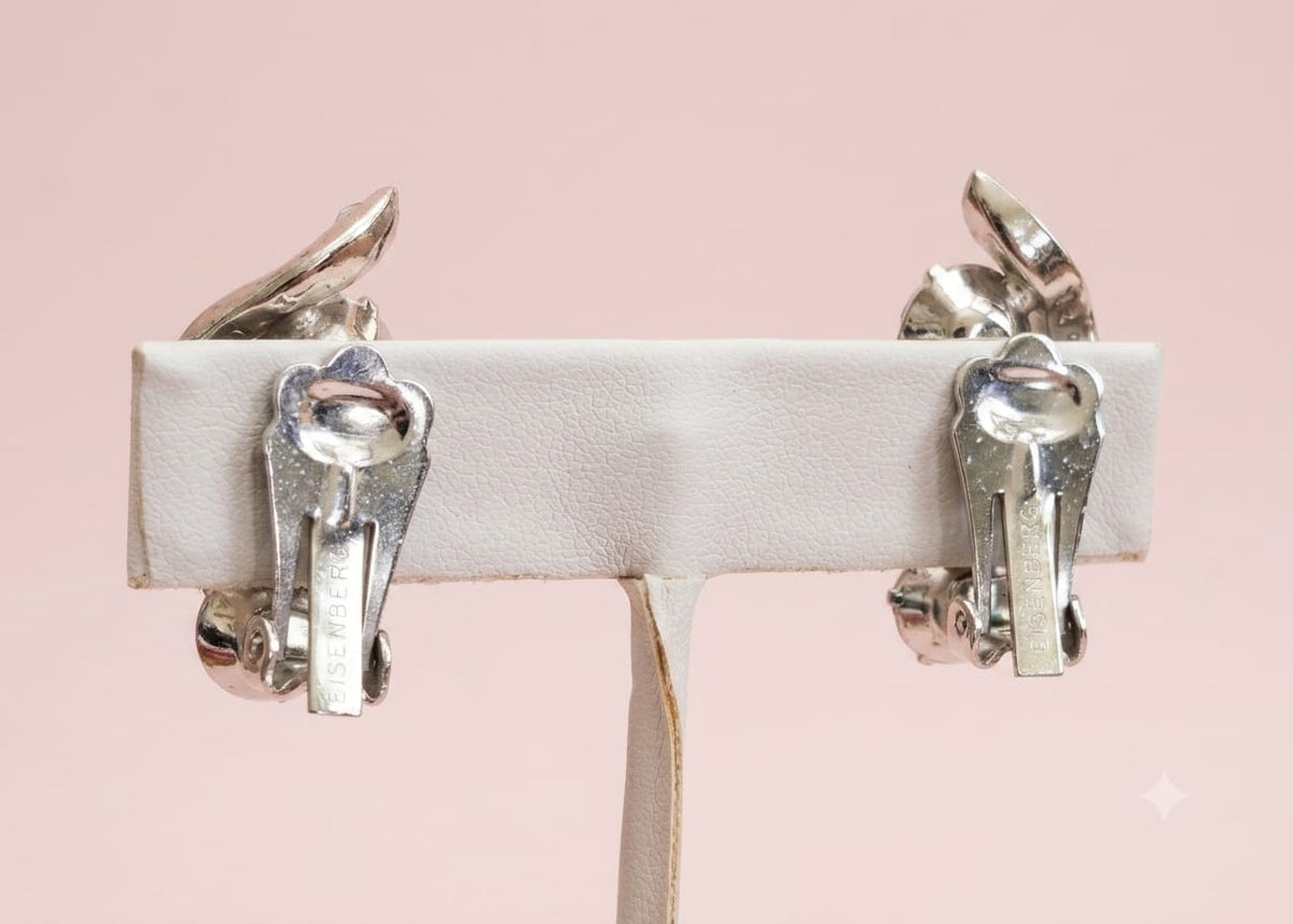 Signed Eisenberg clip-on Earrings