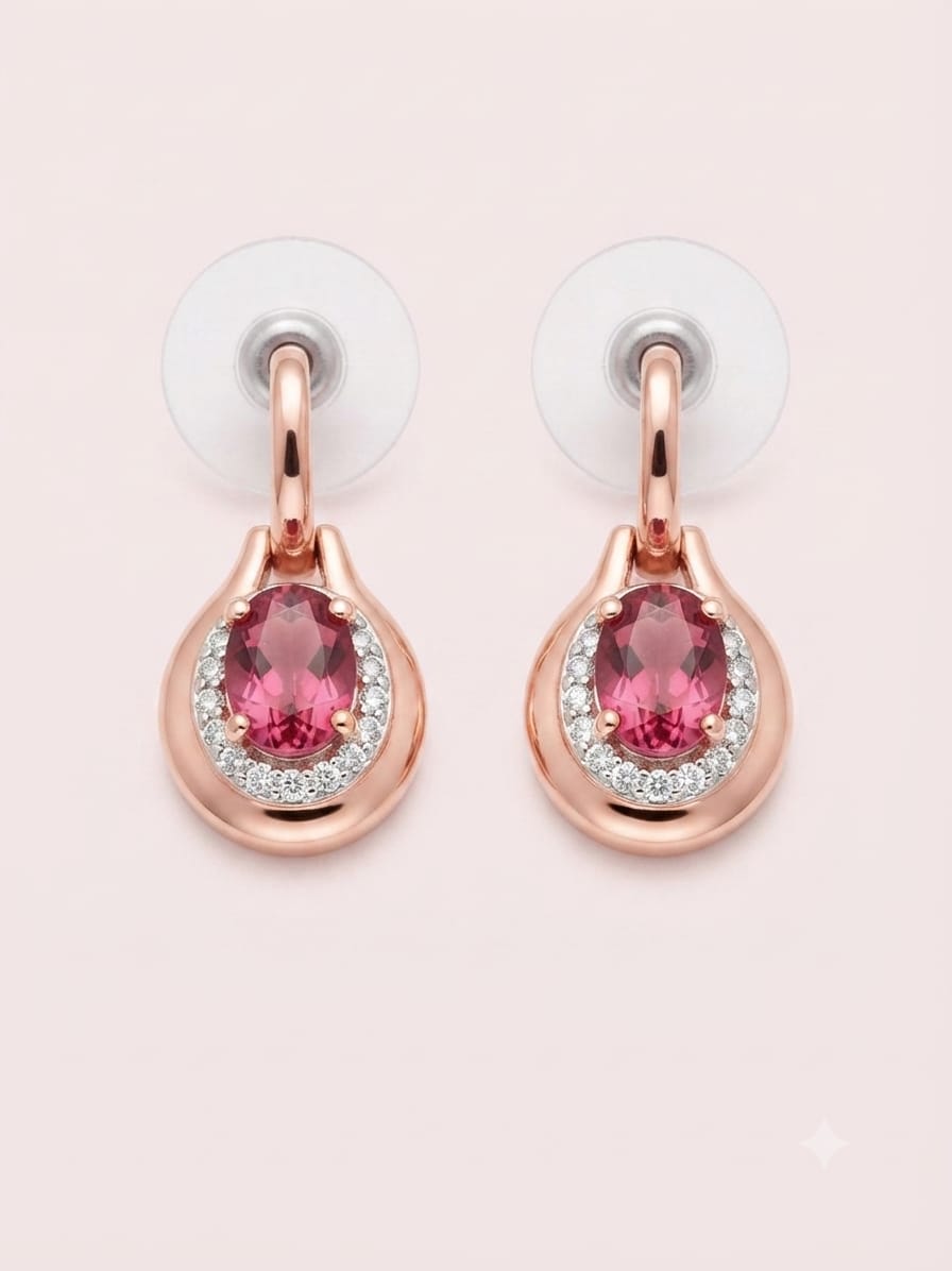 Drop-dead Gorgeous Rose Gold Post Earrings
