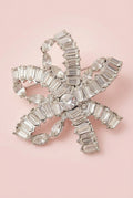 Rhodium Plated Brooch