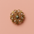 Late Victorian 18k Iseed Pearl and Diamond