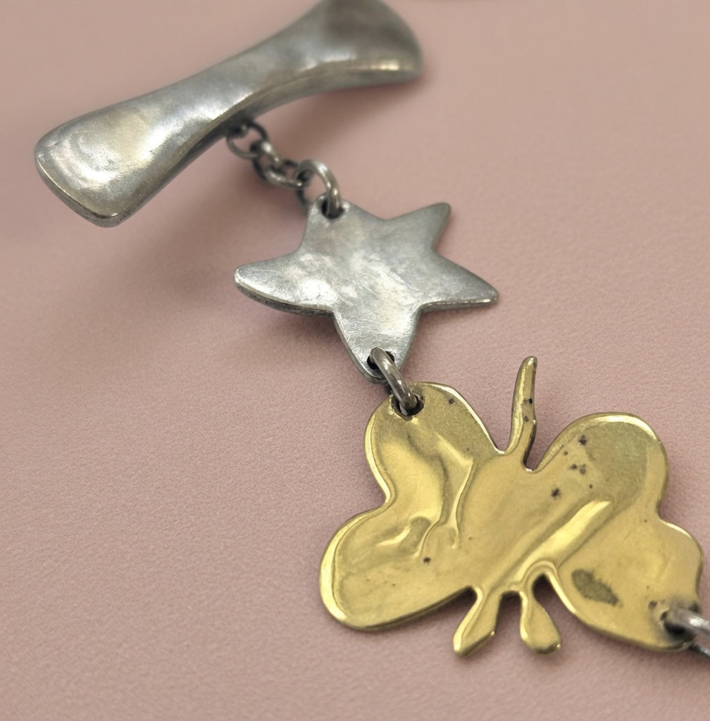 Unusual Charm Signed Andy Warhol Bracelet