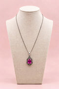 Decadent Art Deco Crystal Drop Pendant Bezel Set