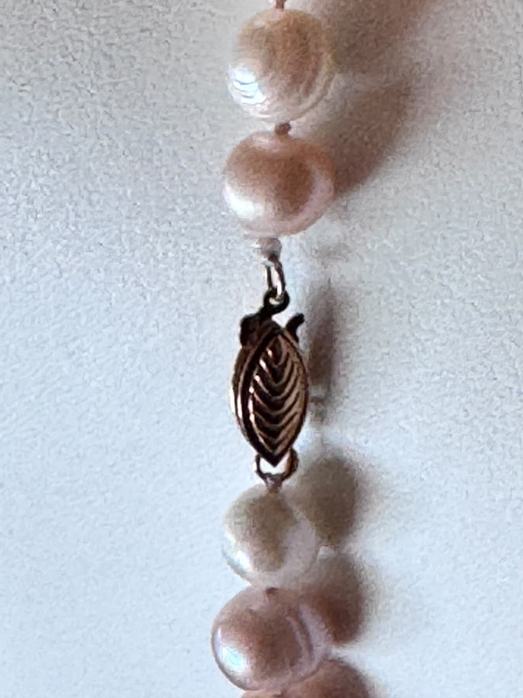 Luscious & Feminine, Pink and White Pearls With A 14k Gold Clasp