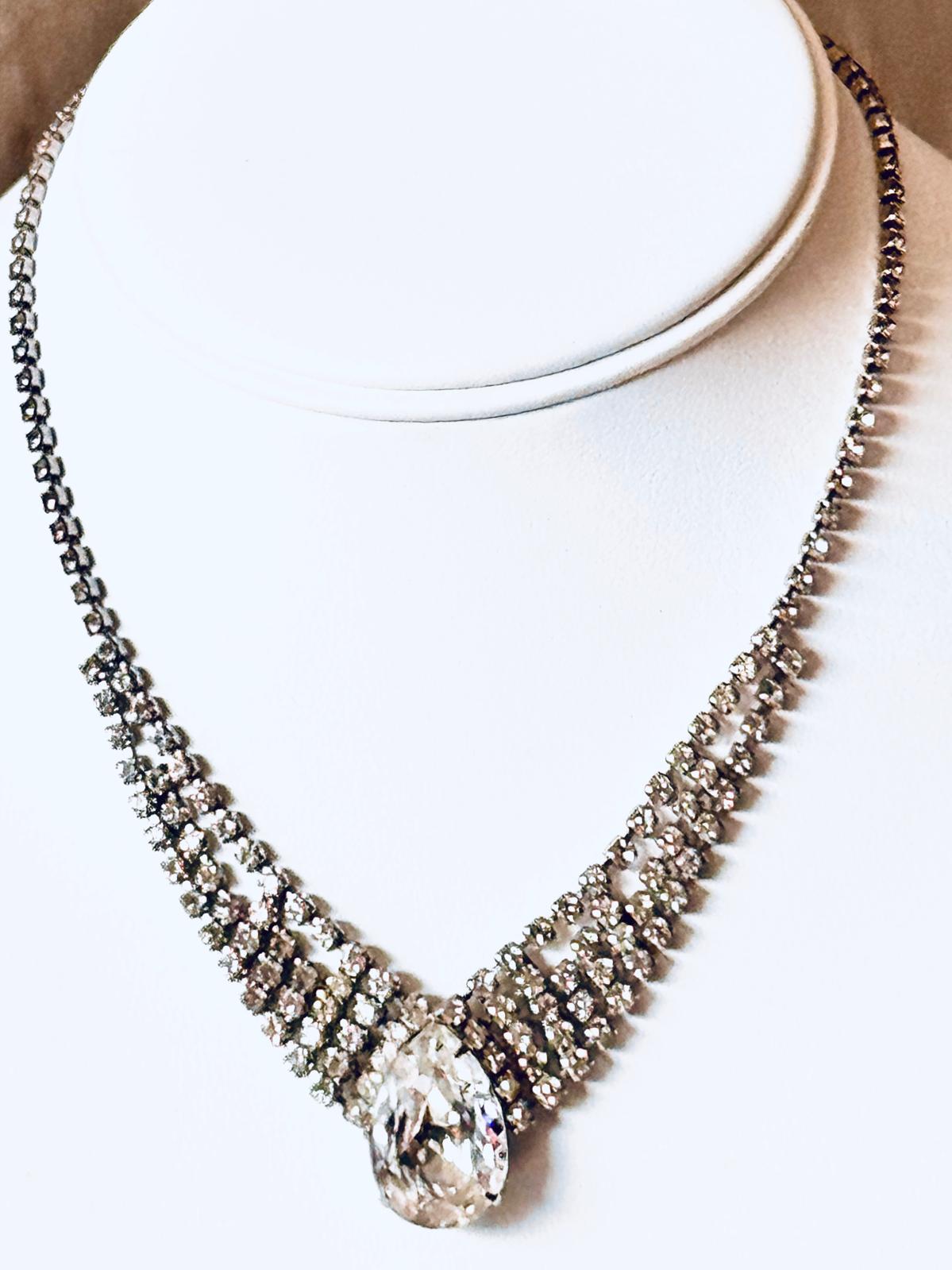 Coruscating Eisenberg Ice Waterfall Crystal Necklace